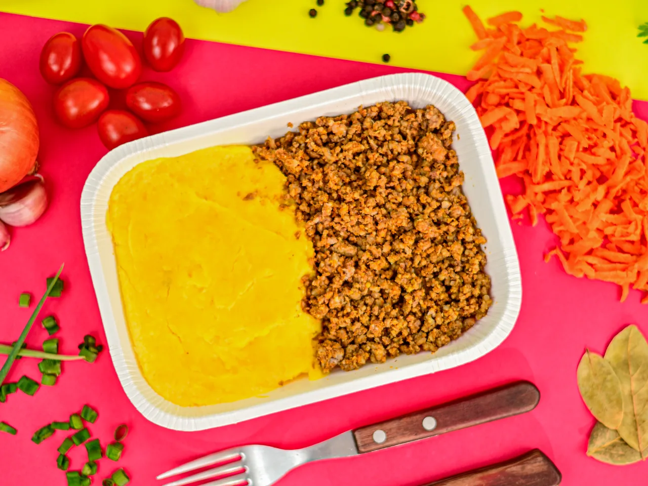 Carne moída com purê de batata-doce — linha Maromba da Light Food Way